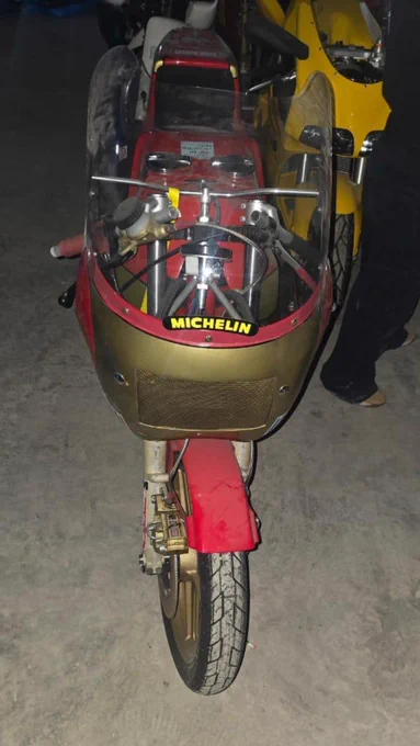 Red motorcycle