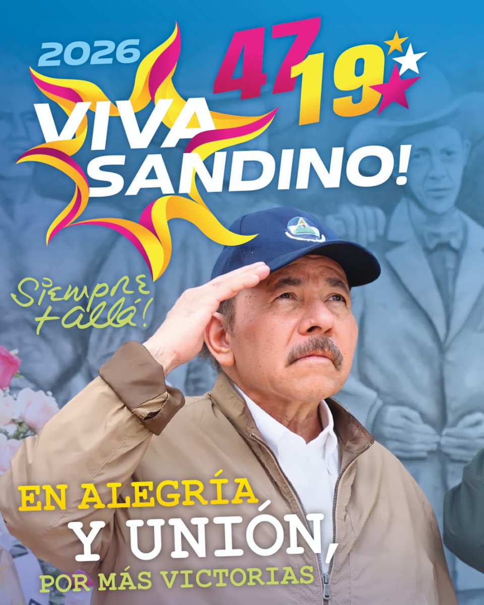⭐️2026 - ¡Alegría y Unión! , ¡ Más Victorias para el Pueblo! ✨
#Nicaragua 🇳🇮

#SomosUNAN
#ManaguaSandinista