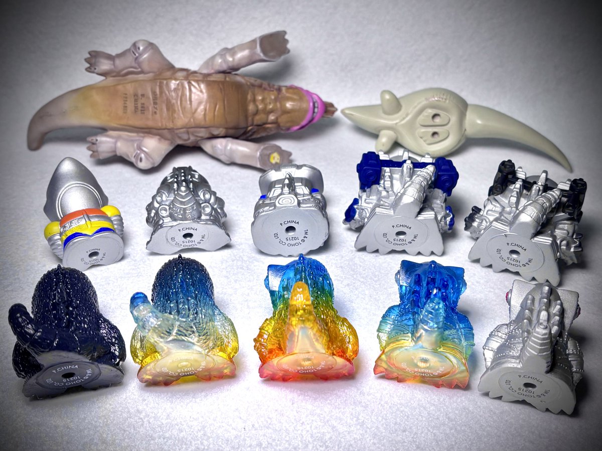 ゴジラ ミニソフビクロニクル 〔Steel Beast〕』 肉厚・穴無し指人形風