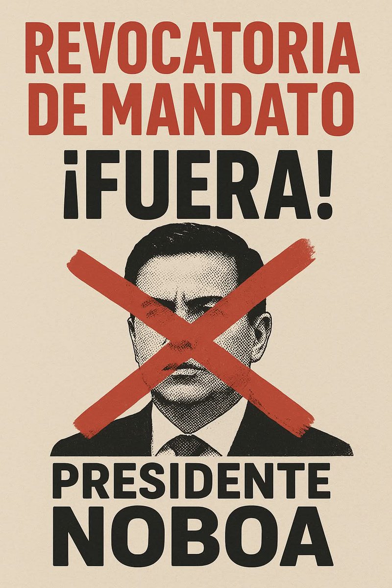 MunDepo's tweet photo. @DanielNoboaOk Fuera nefasto https://t.co/DmNrxt4HZR