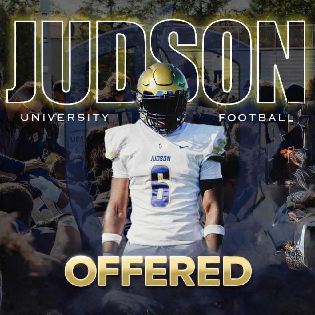 After a great conversation with <a href="/Coach_Velasquez/">Coach Amos Velasquez</a> I’m blessed to receive an offer from Judson University #AGTG