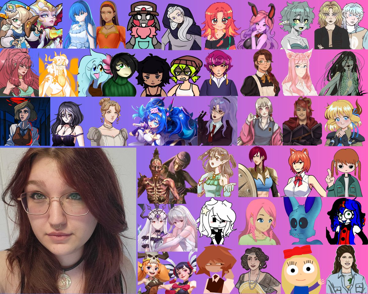 I've seen a couple collages of character roles which I think is SUCH a cute way to celebrate progress and growth each year!

So!! I've gone ahead and put one together too 🥰

This year, I was on the GRIND fr.
Catching character art like it's Pokemon >:)