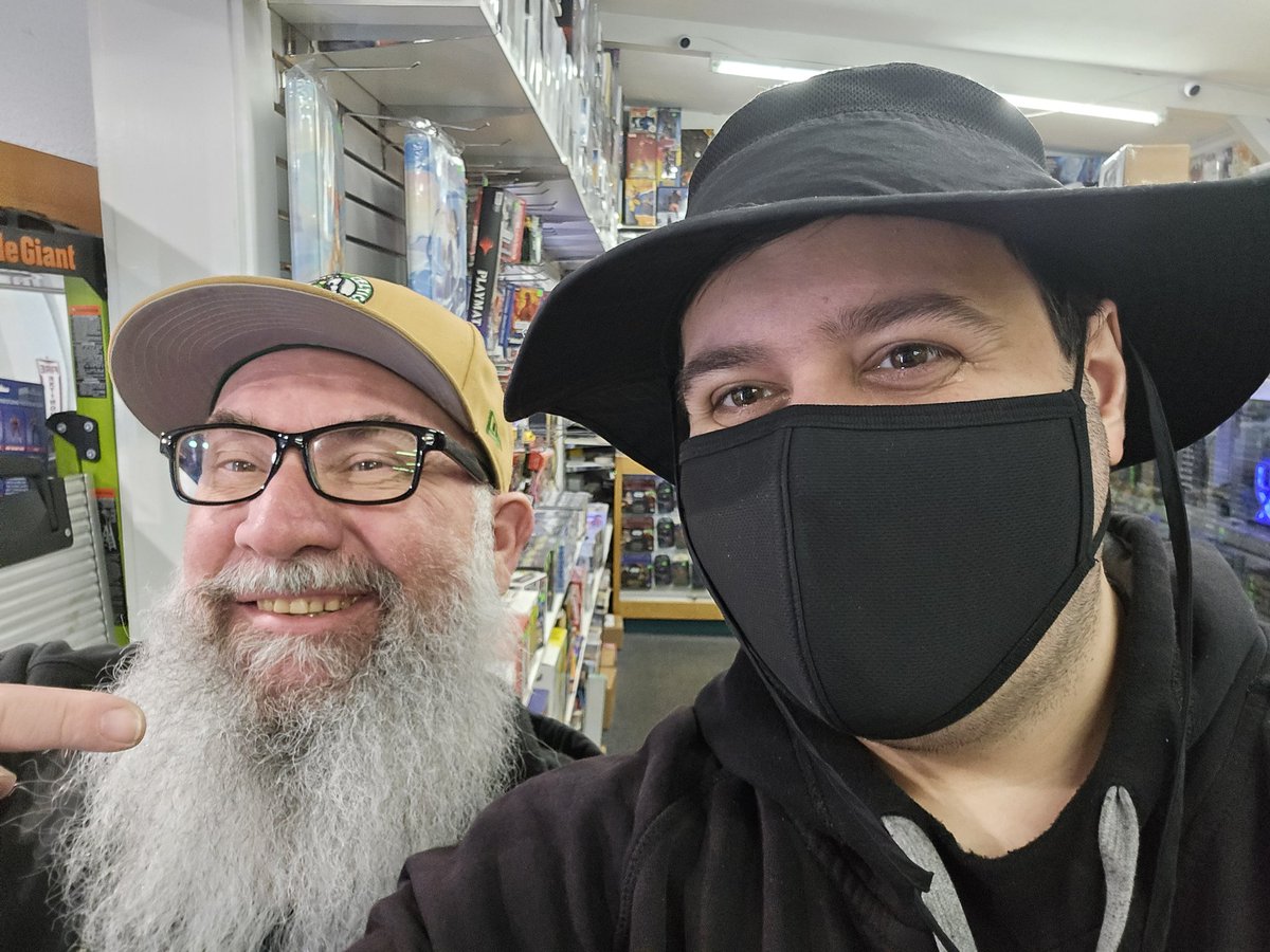 Got a nice pic today with Bob, the owner of Merrymac Games &amp; Comics (the SSS venue until recently) and I was happy I got the chance to thank him for his store's support for our tournaments over the last 12 years. It was a pretty nice moment. :)