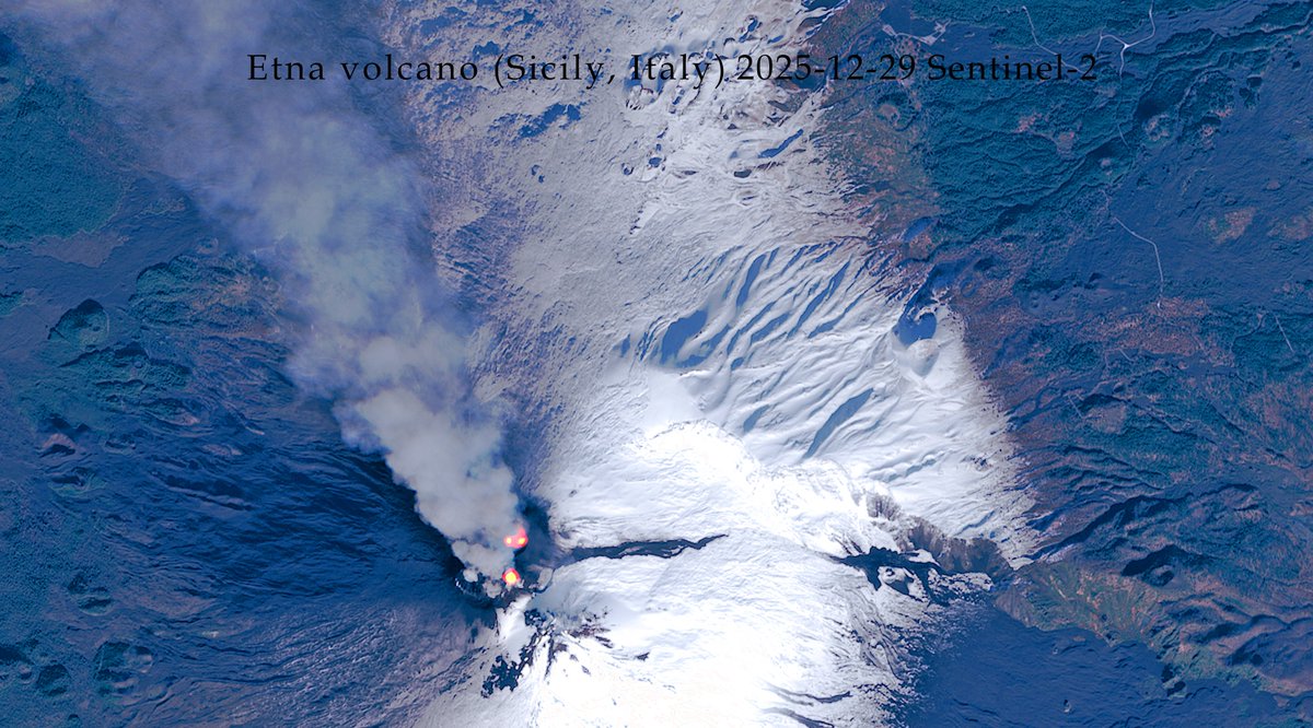 Elevated eruptive activity at #Etna goes on! 🇮🇹

🌋<a href="/volcanodiscover/">VolcanoDiscovery</a> activity update:
👉lnkd.in/dAknBSGA

<a href="/esa/">European Space Agency</a> <a href="/ESA_EO/">ESA Earth Observation</a> <a href="/CopernicusEU/">Copernicus EU</a> <a href="/sentinel_hub/">Sentinel Hub</a> <a href="/sinergise/">Sinergise</a> <a href="/planet/">Planet</a> <a href="/Pierre_Markuse/">Pierre Markuse</a> <a href="/SmithsonianGVP/">Global Volcanism Program</a>