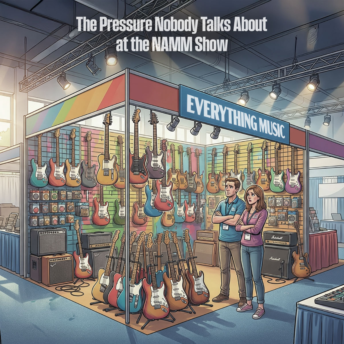 The Pressure Nobody Talks About at the NAMM Show

As NAMM approaches, the industry gets louder — but the pressure many people feel gets quieter.

This isn’t about booth size, traffic, or launches.
It’s about expectations, comparison, relevance, and the quiet weight January