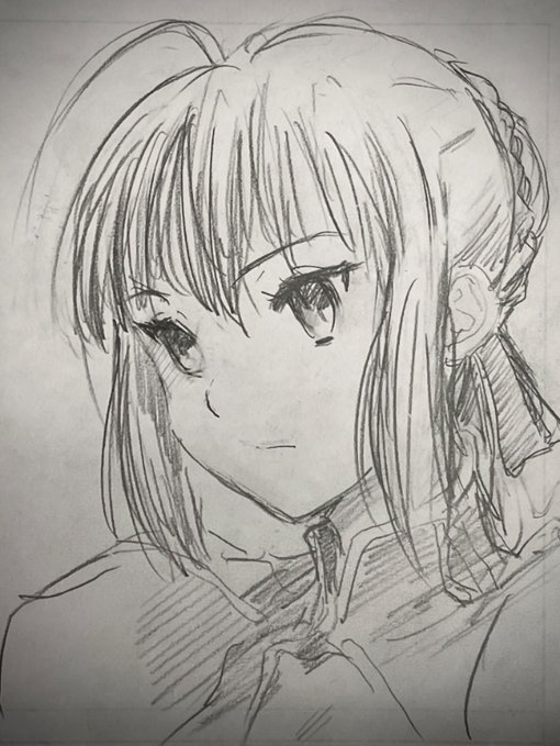 朝の落書き2〜 言わないと誰か分からない &私の性癖狂わせたキャラシリーズぅ〜っ パフパフ〜 昨日レミーさん描きながら見ていたFateのセイバーさん ダクネスさんとか腹筋ある女性って良いですよね