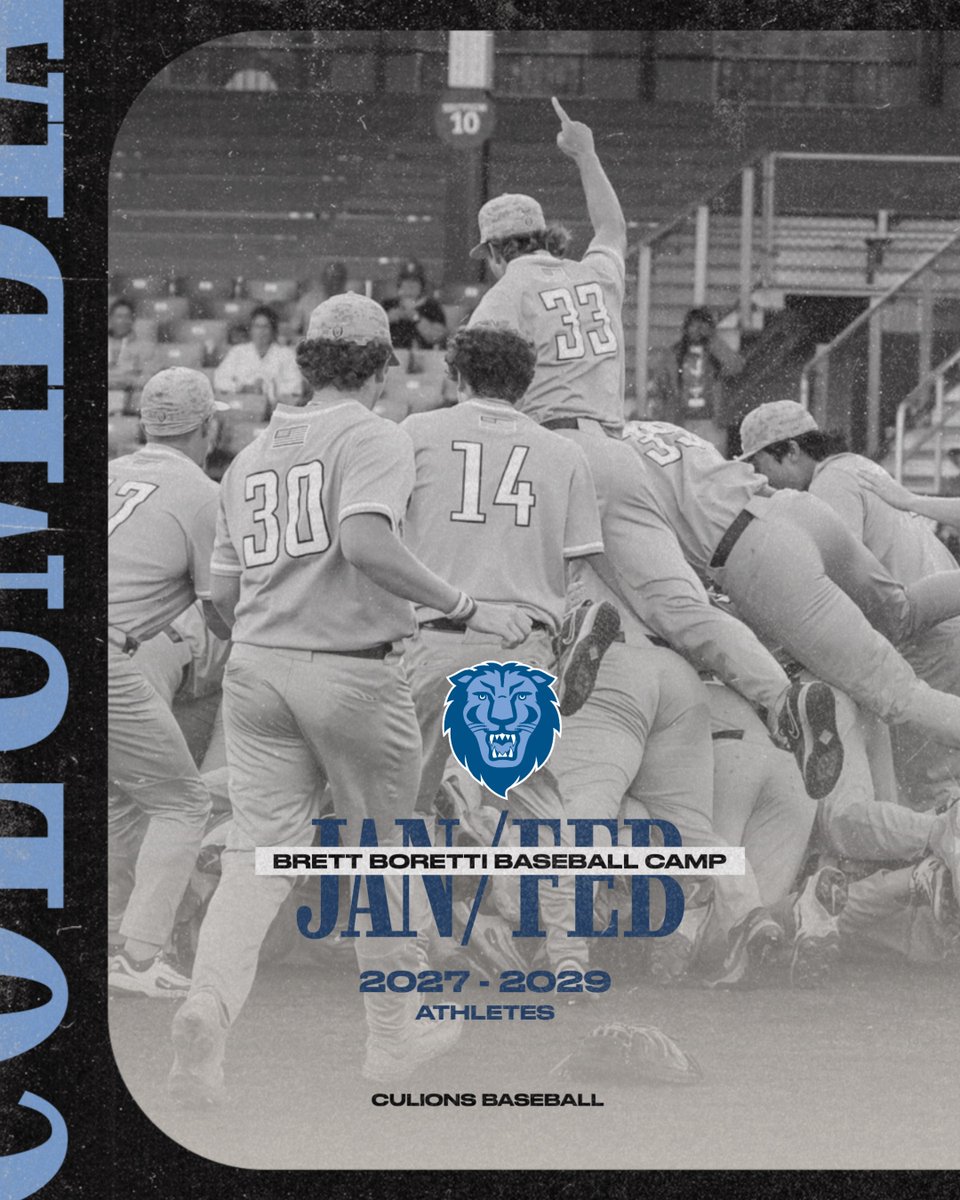 CULionsBaseball's tweet image. No better way to kick off the new year than with our upcoming Winter Prospect Camps!🎊🎊

Check out the link below for more information on our January and February Camps:
brettborettibaseballcamp.com