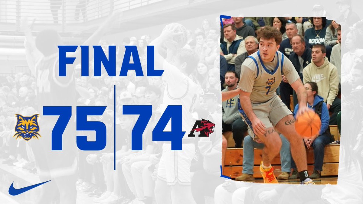 FINAL: UPG 75, Albright 74.

• Ty Keffer finished with 19 points including the game winner with 7 seconds left
• Jackson Byer had 15 points and 9 rebounds 

We move to 10-0 on the season and advance to the championship game tomorrow at 4pm.

#BobcatPride