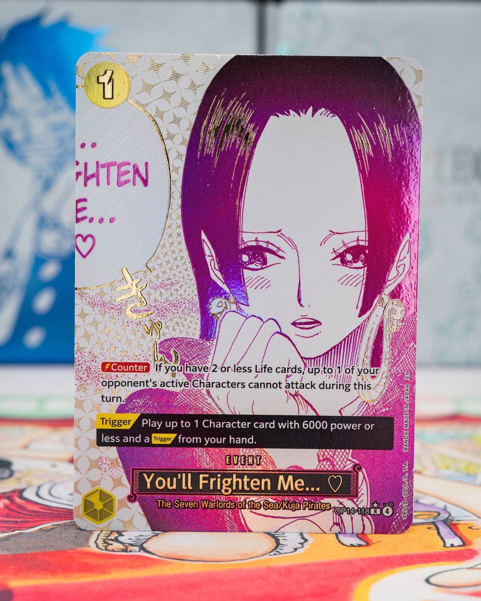 Official in-person shot of the English Exclusive Treasure Rare