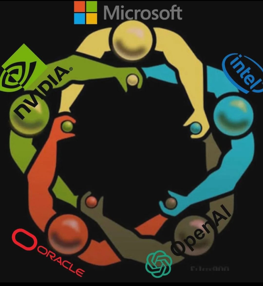 Clawsomegamer's tweet photo. The great circle of AI. https://t.co/0ugEAUxVcT