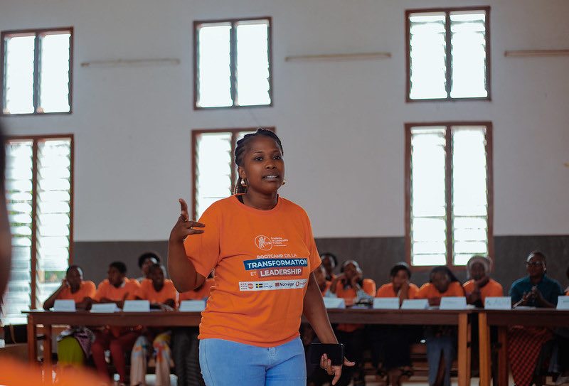 NikuzeBora's tweet photo. 📢@ailesducoeur1 #Goma lance le Bootcamp de Transformation et de Leadership Féminin – VBG, dans le cadre de l’Académie de Leadership Féminin (ALF).  Elle renforce les capacités des jeunes filles pour en faire des actrices de changement.
🤝 Avec l’appui de @UNFPA_DRC 
#ALF #VBG https://t.co/8ywFdwNEkd