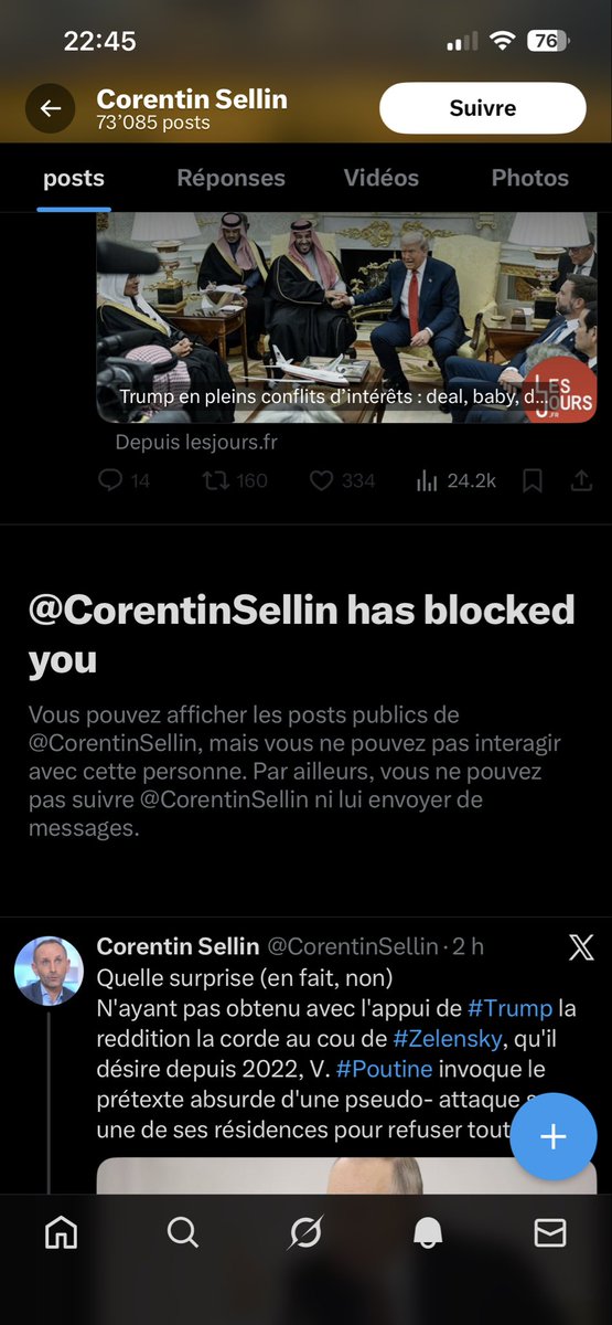 J’espère qu’il a au moins songé à me bloquer sur mon véritable compte 😂😂
