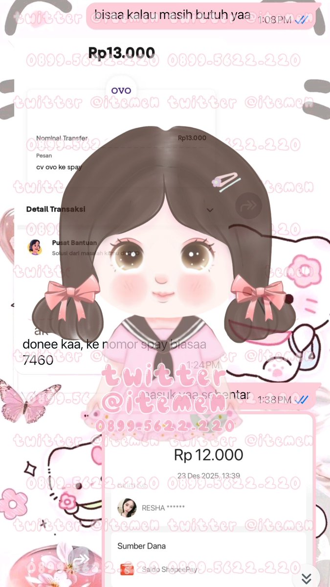 itemen's tweet image. 10.233 convert ovo to shopee
10.234 convert shopee to gopay
10.235 convert ovo to gopay
10.236 can-va member 7 hari