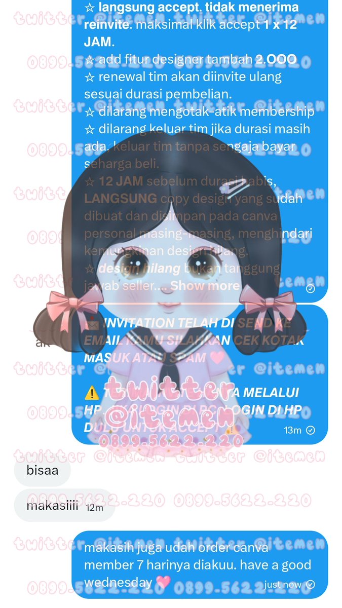 itemen's tweet image. 10.233 convert ovo to shopee
10.234 convert shopee to gopay
10.235 convert ovo to gopay
10.236 can-va member 7 hari