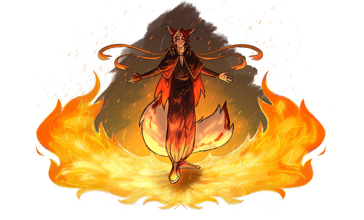 st1cks_n_crows's tweet photo. I finally finished that Azazel splash-art 😌 https://t.co/FCZYsOtvmG