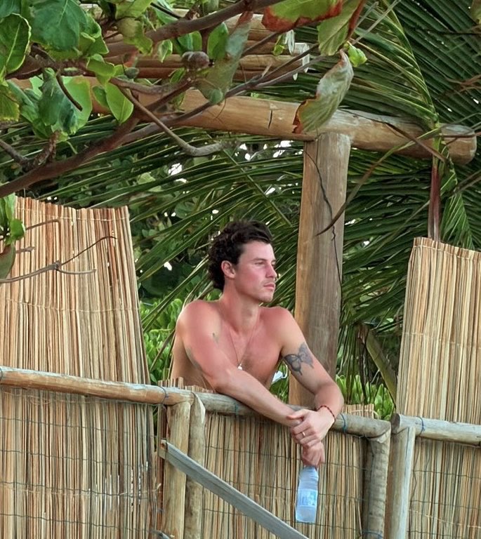 FOTÃO! Shawn Mendes na praia de São Miguel dos Milagres.