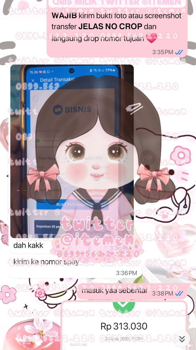 itemen's tweet image. 10.237 can-va designer 1 bulan
10.238 pri-me sharing anlim 1 bulan
10.239 iqi-yi sharing 1 hari
10.240 convert qris to shopee