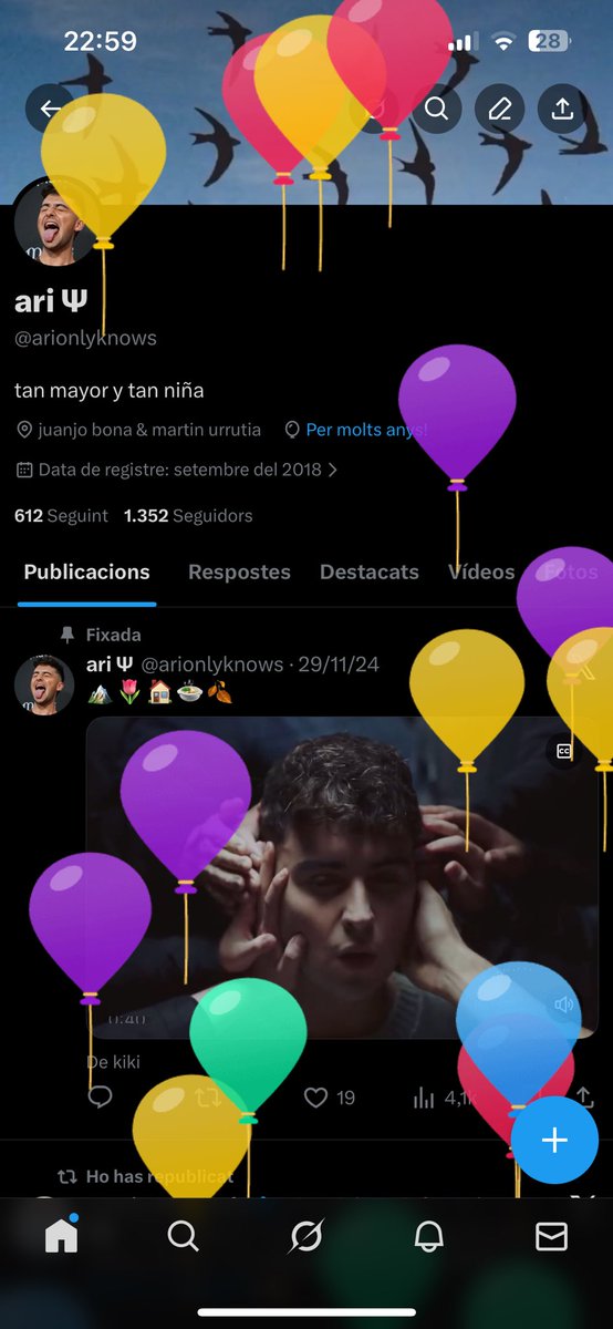 voy tarde… pero globitos!!!