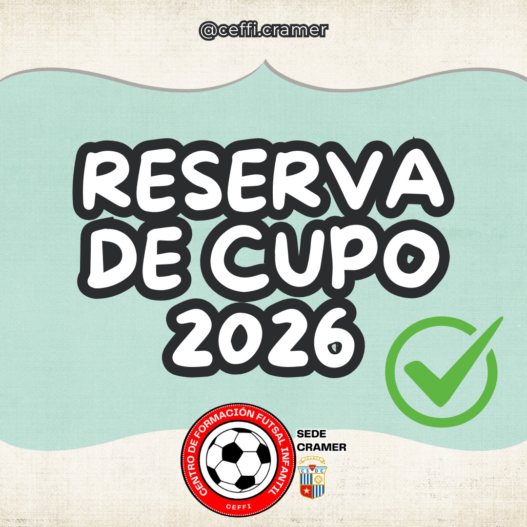 RGaleani's tweet photo. ¡Ya podés inscribirte en #CEFFI 2026! 🙌

Respondé este formulario y accedé a beneficios especiales ⬇️

➡️ https://t.co/4D8XvHlX8O

Acordate que brindamos clases grupales y personalizadas de #Futsal para niños, niñas, adultos y adultas. 🏃🏃‍♀️

¡Te esperamos! 💪

#SomosCEFFI ⚽ https://t.co/tI9uHvhQO6