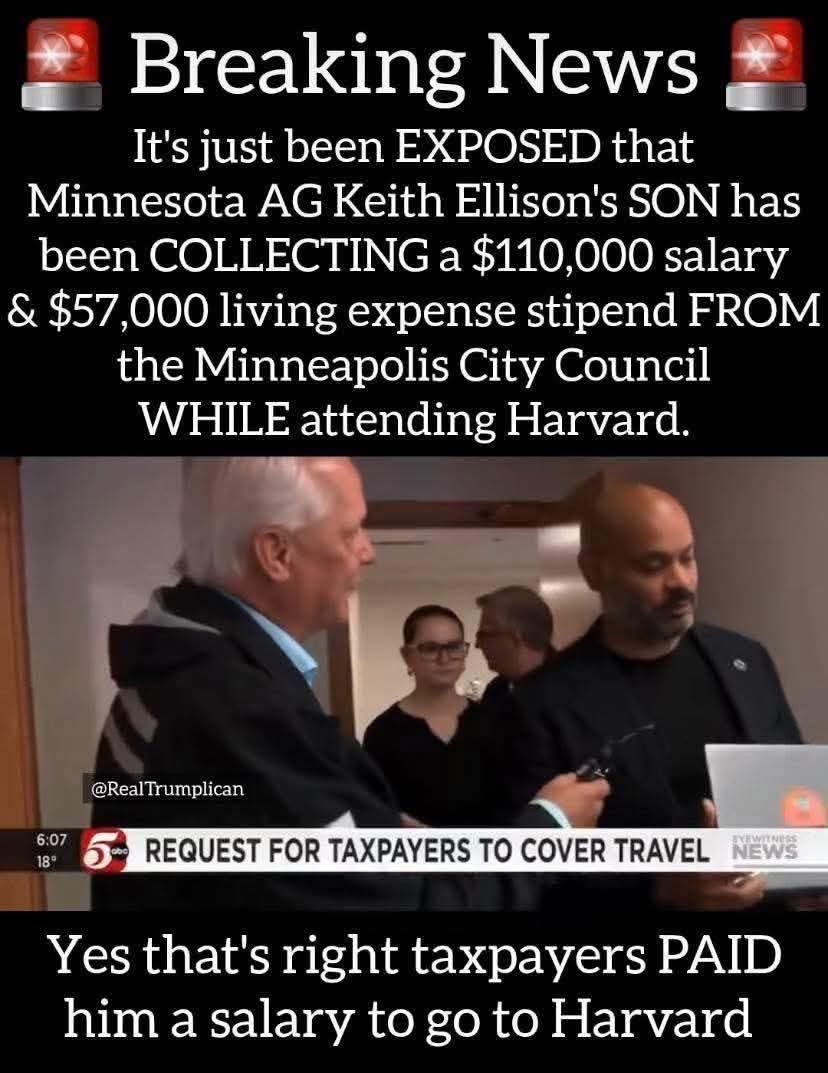 Oh boy, more happening in Minnesota. 

AG Keith Ellison has some explaining to do. 

Round them up. I'm ready to see the consequences of their actions.