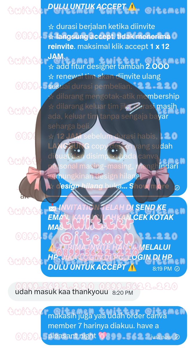 itemen's tweet image. 10.257 cap-cut private 7 hari
10.258 can-va member 7 hari
10.259 v i u private anlim 1 bulan
10.260 can-va designer 1 bulan