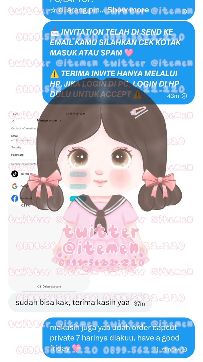 itemen's tweet image. 10.257 cap-cut private 7 hari
10.258 can-va member 7 hari
10.259 v i u private anlim 1 bulan
10.260 can-va designer 1 bulan