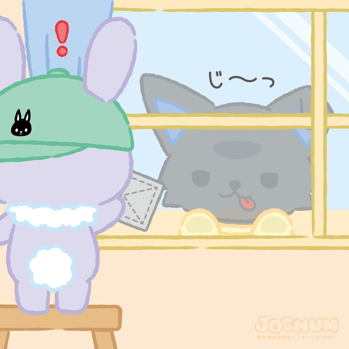 ✈️「じ〜っ」 #JOCHUM #CHUMILY #ピーハイ #ちまた #ちまぴー #年末