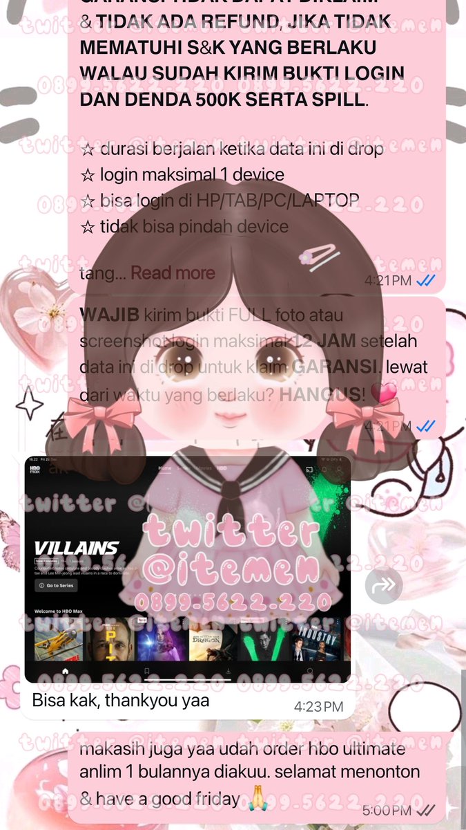 itemen's tweet image. 10.253 cap-cut sharing 2U 1 bulan
10.254 pri-me sharing 1 hari
10.255 hbo ultimate anlim 1 bulan
10.256 can-va designer 1 tahun