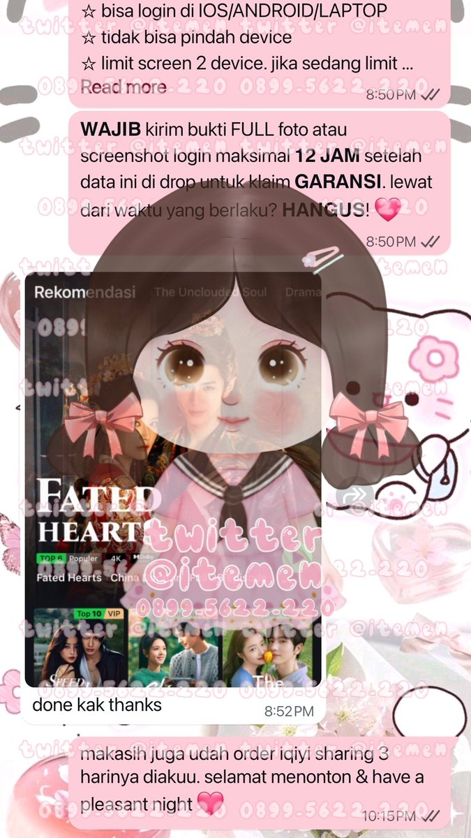 itemen's tweet image. 10.265 unlock akun karna umur
10.256 iqi-yi sharing 3 harian
10.257 can-va designer 1 bulan
10.258 picsart sharing 1 bulan