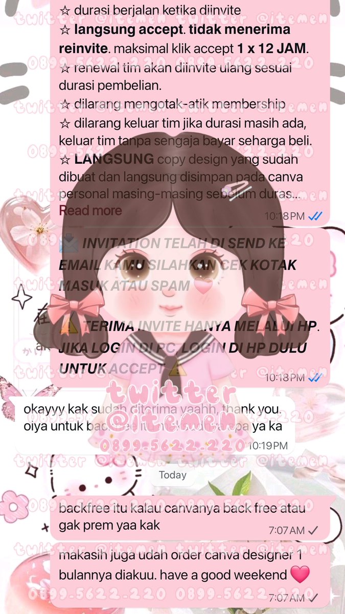 itemen's tweet image. 10.265 unlock akun karna umur
10.256 iqi-yi sharing 3 harian
10.257 can-va designer 1 bulan
10.258 picsart sharing 1 bulan