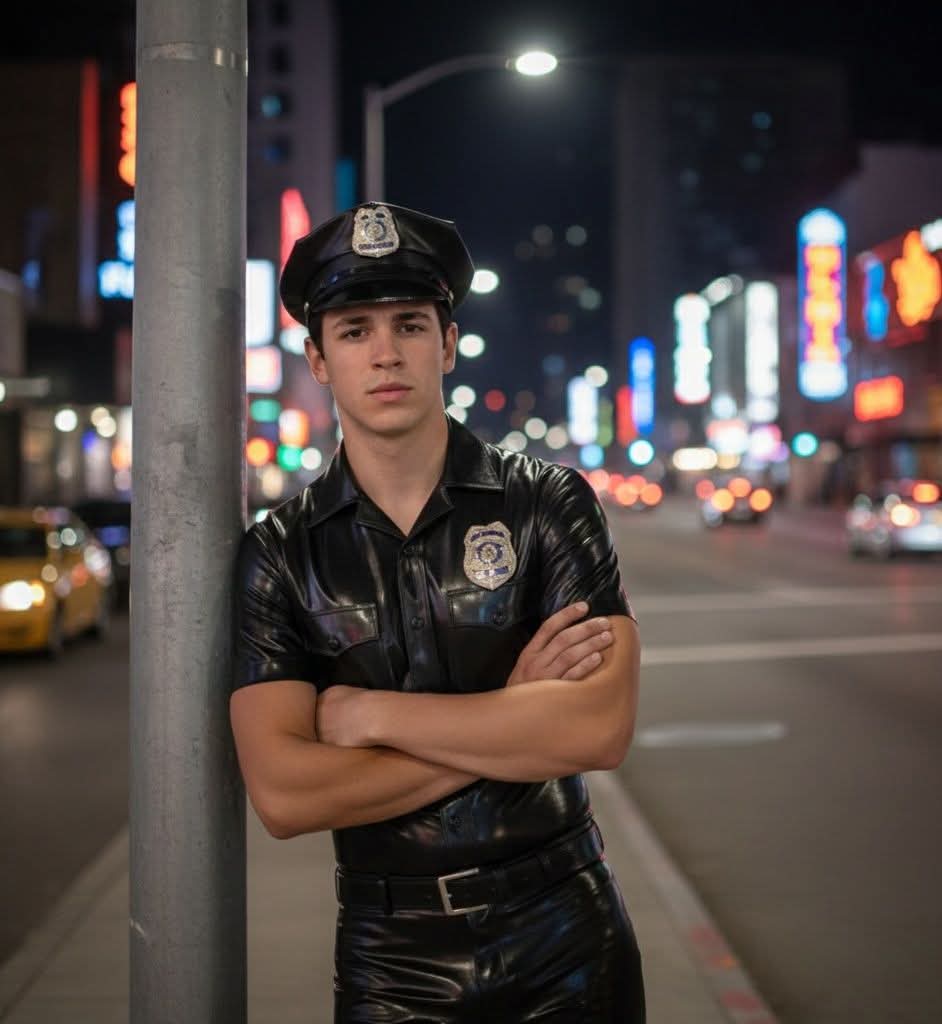 Nice suit. He could take me to any leather bar.