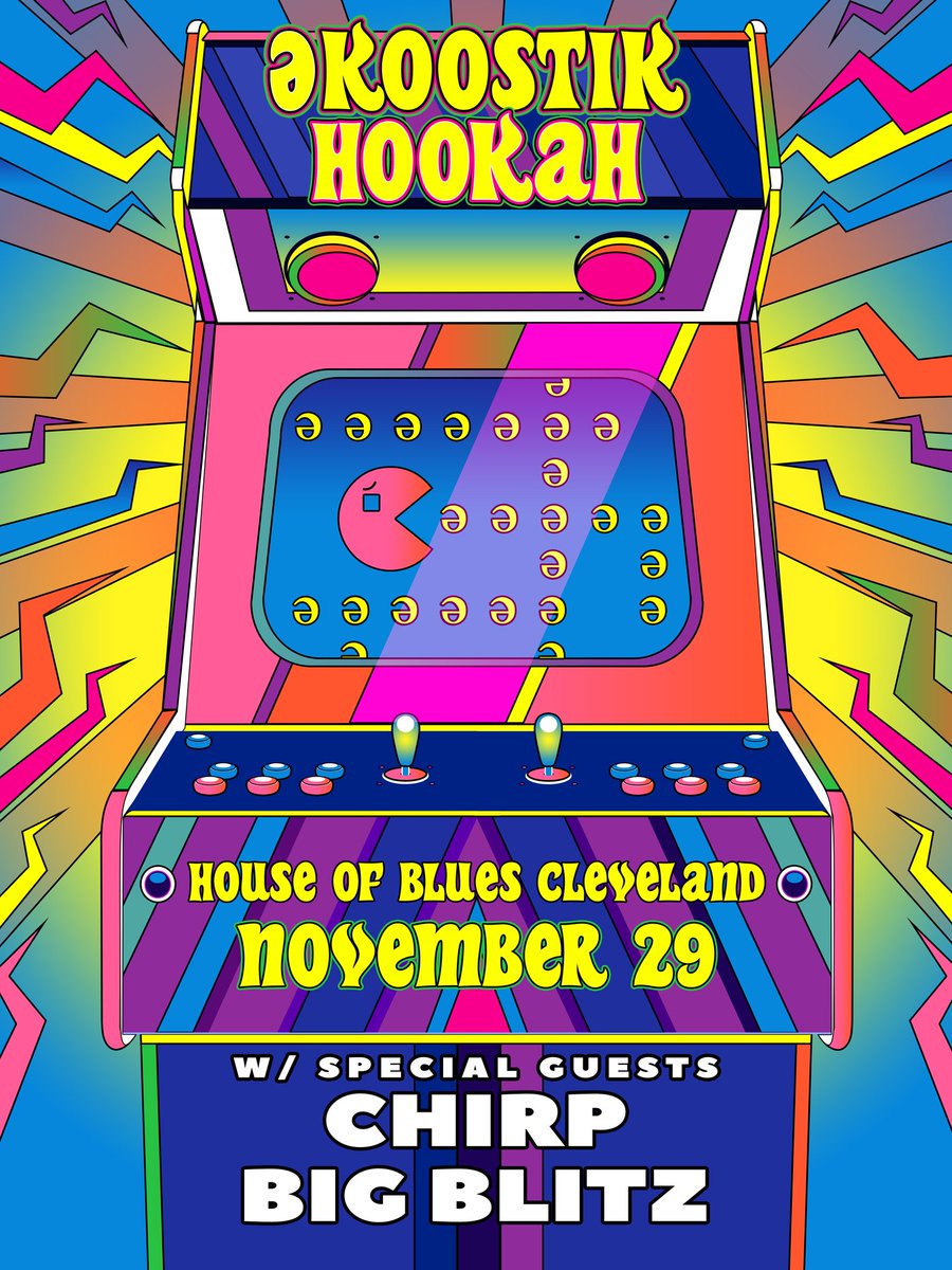 SkudaProduction's tweet image. Next up on my lighting plots of 2025 we have ekoostik hookah at @HOBCleveland last month with Chirp and Big Blitz! What an awesome show to light!
📷 James Mochan