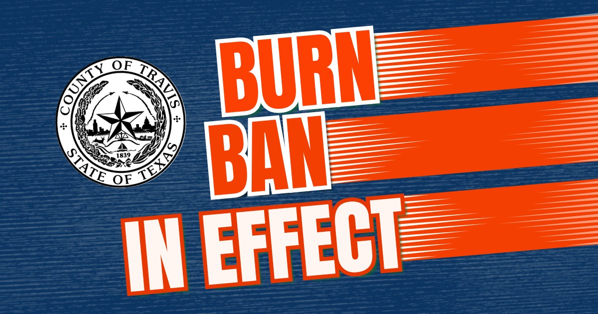 ManchacaFire's tweet photo. A burn ban is now in effect for Travis County. Due to lower humidity levels, increased wind, and high KBDI levels, a burn ban has been issued for all of Travis County.
#CommunitySafety #firesafety #traviscountyesds #riskreduction #weloveourcommunity #burnban https://t.co/uuLYl4kLfe
