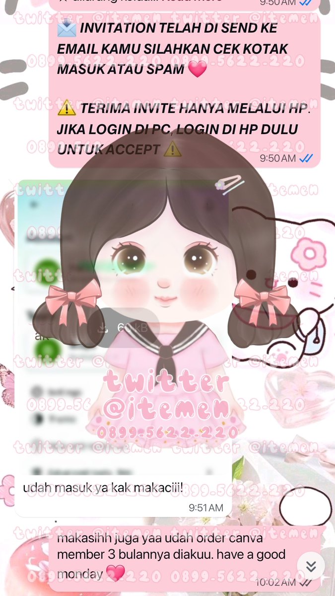 itemen's tweet image. 10.273 convert qris to shopee
10.274 can-va member 2 bulan
10.275 can-va designer 1 tahun
10.276 can-va member 3 bulan