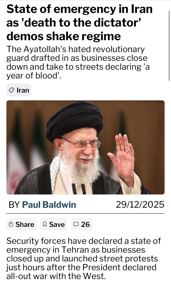 jameswoudhuysen's tweet image. Rattle of the tyrants... #Iran express.co.uk/news/world/215…