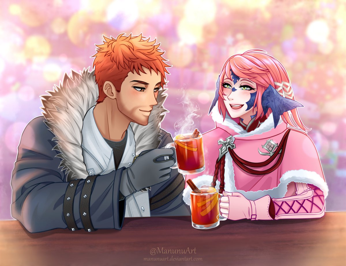 Hot punch date ❤️🍹✨#FinalFantasyXIV #FFXIV