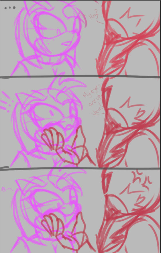 ..Can't blame her..
#ShadowTheHedgehog #shadamy #amyrose #wip