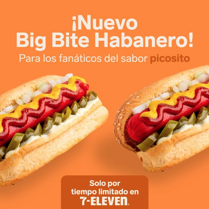 PlazaExhibimex's tweet image. ¿Ya probaste el nuevo #BigBite Habanero? Es picosito e irresistible. ¡Te encantará! 🌭🔥 #abrazalanavidad
¡Ven por el tuyo en @7ElevenMexico aqui en @PlazaExhibimex!
#cdmx #sanantonio #AlvaroObregon #SanPedroDeLosPinos