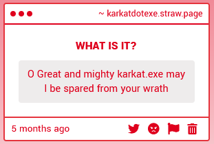 KARKAT.EXE tweet media