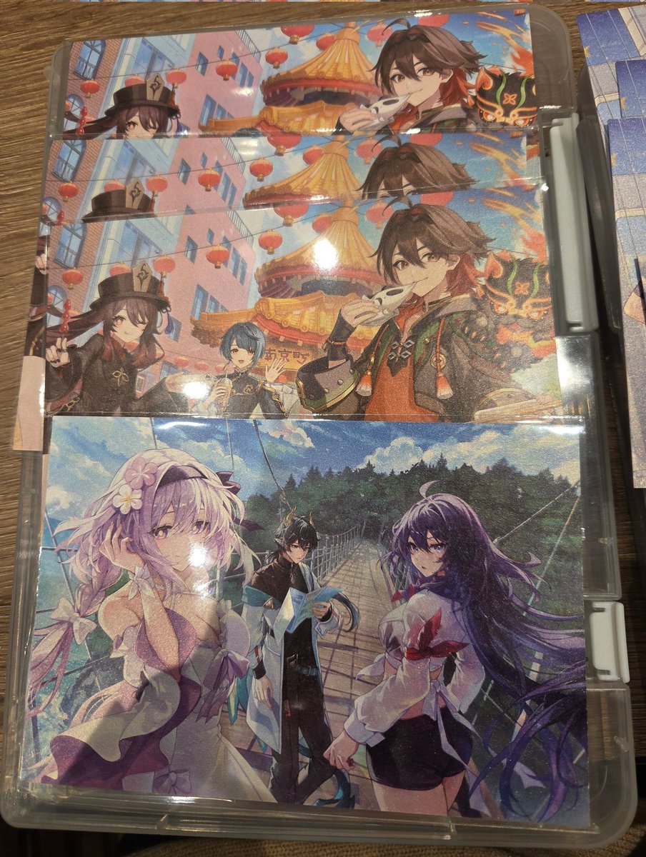 原神 崩スタ ゼンゼロ 広島限定 ポストカード 全6種コンプセット　✖️5 原神 崩スタ ゼンゼロ 広島限定 ポストカード フライヤー 全6種コンプ