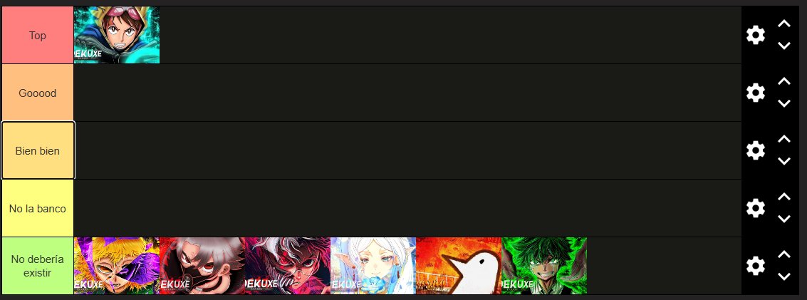 ACA ESTA LA MARAVILLOSA TIERLIST DE LAS CANCIONES DEL PANA <a href="/Dekuxe_Geek/">oDekuXe</a> (desbloqueame del ds puta) 

para nada hubo favoritismo y fui 100% objetivo 
un abrazo al pana dekuxe y para cuando se viene un rap de hiori yo?