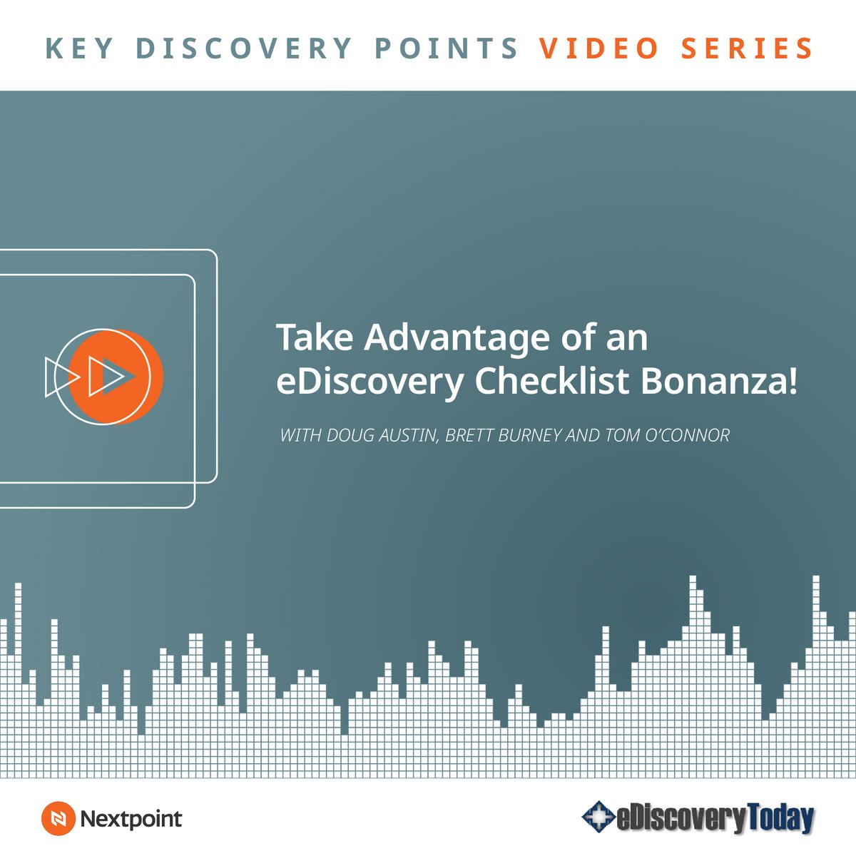Nextpoint's tweet image. In the latest Key Discovery Points, Brett Burney and Doug Austin explain why a proactive litigation response workflow matters, and how checklists keep legal teams organized from legal holds to trial prep. Watch the full video below!

🔗 bit.ly/4pRZ4gS