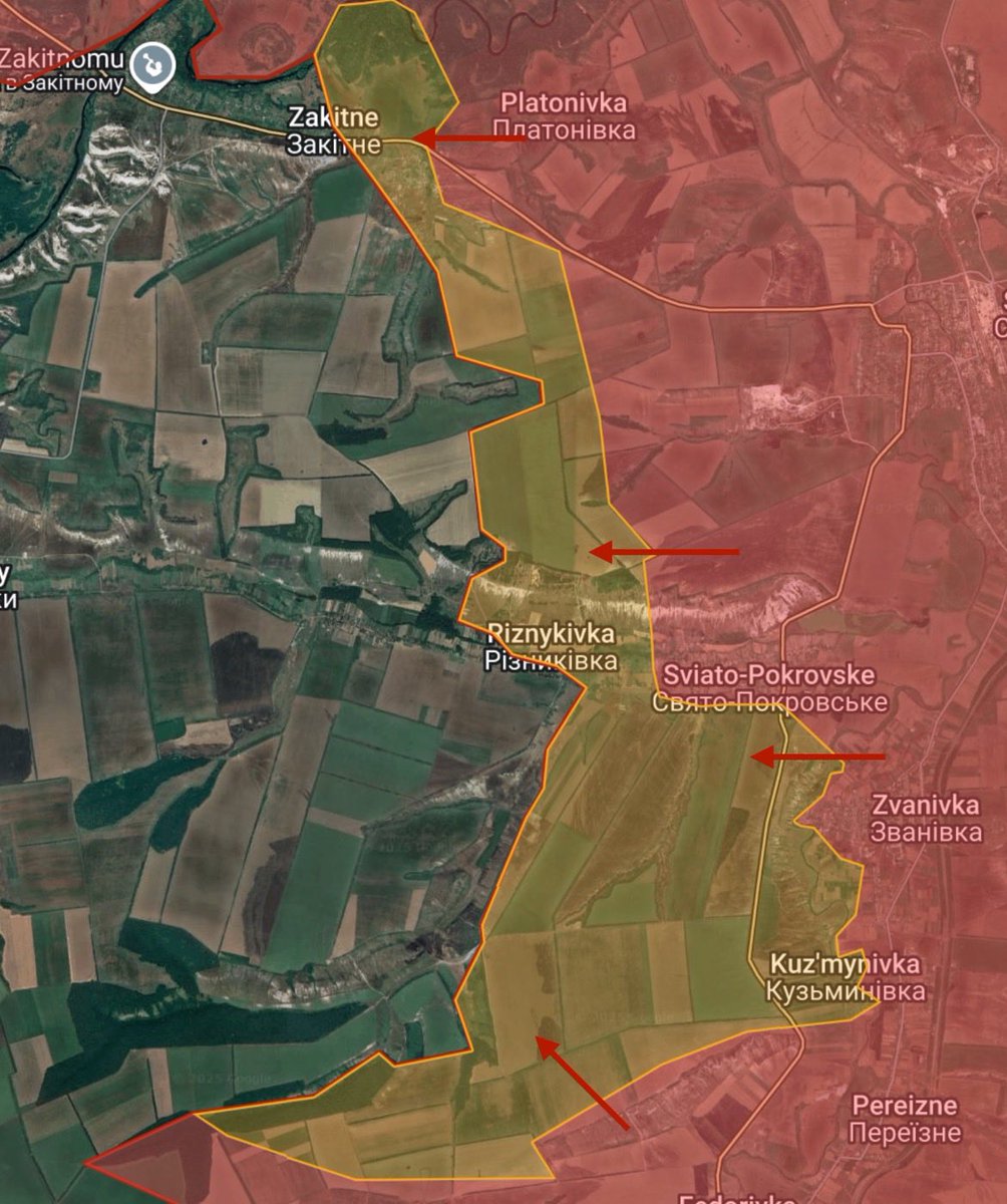 CKMapss's tweet image. 🇷🇺🇺🇦Ukraine war update
- Siversk front
- +15.5 sq miles to Russia
- Russian forces, after taking Siversk, have been pushing west with Ukrainians struggling to control the situation. Russian forces have captured half of Zakitne, advancing into the northeastern part of Riznykivka,…