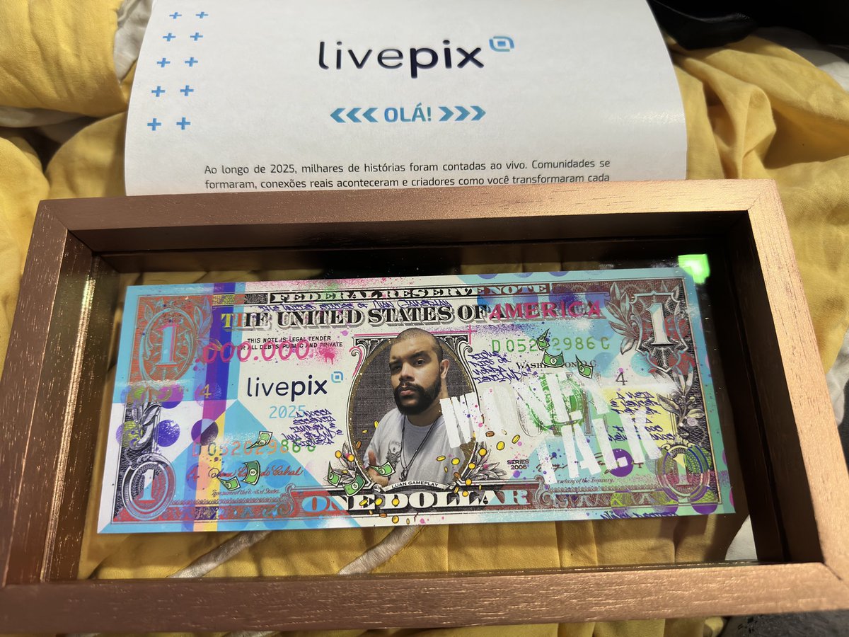 Acabei de ganhar uma plaquinha do livepix 💕
Muito obrigado a todo apoio que recebo
O 1 milhão ali é apenas ilustrativo *