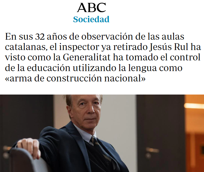 CCivicaCatalana's tweet image. El ex jefe de Inspección Educativa de la Generalitat, una vez jubilado y sin temor a represalias, habla claro:

"En Cataluña se adoctrina a los alumnos a través de los manuales de Geografía e Historia. Se tergiversa deliberadamente la historia de España".