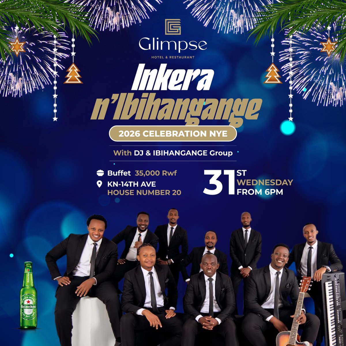 Ring in 2026 with the ultimate celebration with <a href="/IBIHANGANGECYAN/">IBIHANGANGE🇷🇼🇷🇼</a>  at #glimpsehotel