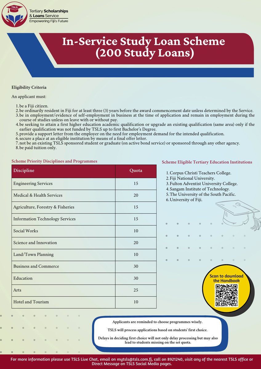 Tertiary Scholarships & Loans Service tweet media