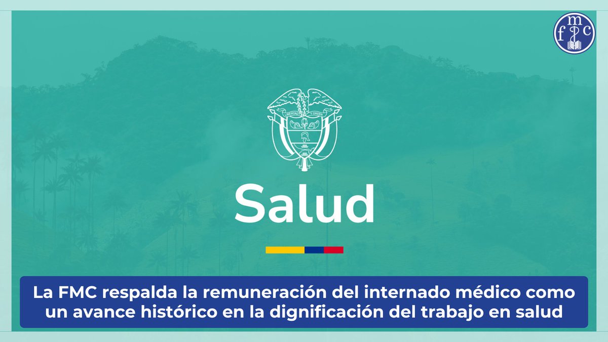FedemedicaC's tweet photo. 🩺📢 La @FedemedicaC respalda la remuneración del internado médico como un avance histórico en la dignificación del trabajo en salud, anunciado por @MinSaludCol @infopresidencia #InternadoDigno 👇
https://t.co/OPnRs0SVAb https://t.co/kAB4xjk6Ou