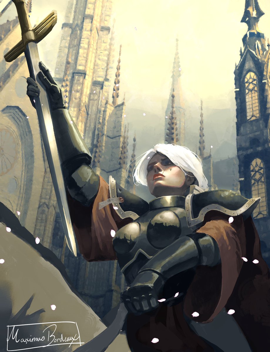 Adepta Sororitas after battle #warhammer40k #WarhammerArt #adeptasororitas #sisterofbattle #warhammerpainting