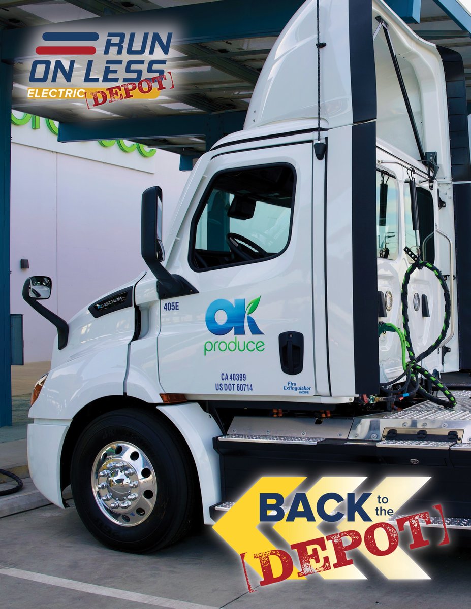 NACFE_Freight's tweet photo. With extensive hands-on experience under demanding conditions, OK Produce has pushed its #electric #trucks to their limits. To read more about what we learned from OK Produce as well as other 2023 @RunOnLess - #ElectricDEPOT participants, head to https://t.co/bkUKjGMkPm https://t.co/4p6RTzKSGL